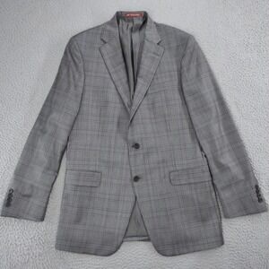 Hart Schaffner Marx Men Plaid Blazer Sport Coat Jacket 44L Made in USA Dillards